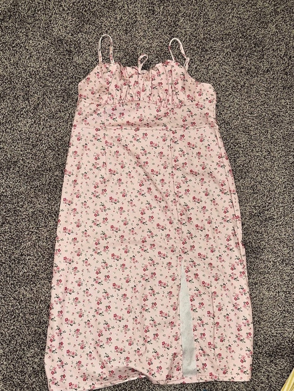 SHEIN JIT27074676 Floral Pink Jumpsuit Size 2XL Like New